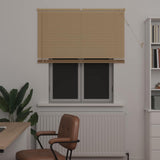 Venetian Blind Light Brown with Pattern 150 x 120 cm 25 mm PVC 42003766