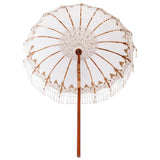 Balinese Parasol Cream 190 x 190 x 260 cm Cotton and solid wood 42006452
