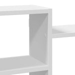 ZNTS Wall Shelf White 129x18x42 cm Engineered Wood 853218