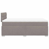 Box Spring Bed with Mattress Taupe 120x190 cm Fabric 3285838