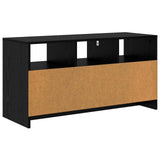 TV Cabinet 102 x 37.5 x 52.5 cm Black Oak Engineered Wood 8017360