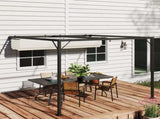 3 x 3 m Pergola, with Sliding Canopy - Cream White T3398P318781
