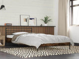 Bed Frame Smoked Oak 80 x 200 cm Engineered Wood 8009114