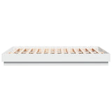 Bed Frame White Engineered Wood King Size Durable Stylish 3209849