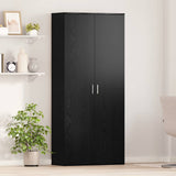 Highboard 80 x 35 x 180 cm Engineered Wood Black oak 3365563
