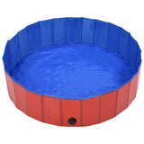 Foldable Dog Swimming Pool Red 120x30 cm PVC 170823