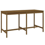 9 Piece Garden Bar Set Honey Brown Solid Wood Pine 3157820