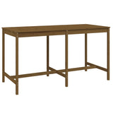 9 Piece Garden Bar Set Honey Brown Solid Wood Pine 3157820