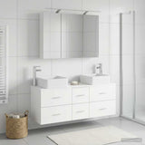 Bathroom Furniture Set 4 pcs White 100 x 14.5 x 70 cm 3406775