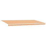 Retractable Awning Manual Yellow and orange 600 x 300 cm Fabric 3331602
