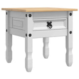 End Table Corona White 50 x 50 x50 cm Solid Pine Wood 42021193