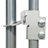 Outdoor Chicken Cage 2x2x1.92 m Galvanised Steel 170494