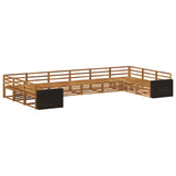 Sofa Sets 10 pcs Solid Acacia Wood 3383902