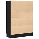 Book Cabinet Black Oak 82.5 x 30.5 x 115 cm Engineered Wood 862516