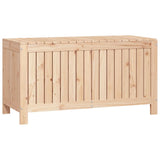 ZNTS Garden Storage Box 115x49x60 cm Solid Wood Pine 823836