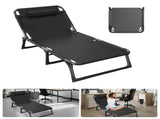 Foldable Sun Lounger Recliner Beach Camping Rest Garden Indoor Folding Chair 42077138