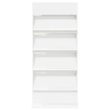 Magazine Rack with Shelf White 70 x 41 x 156 cm Engineered Wood 899519