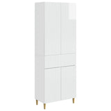 Cabinet Set 2 pcs High Gloss White 66 x 34.5 x 90 cm 3416587