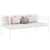 Sofa Bed Frame without Mattress White Metal 90x200 cm 324768