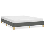 Bed Frame without Mattress Dark Grey 152x203 cm Queen Fabric 346860
