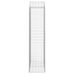 Arched Gabion Basket 100x50x200/220 cm Galvanised Iron 153440