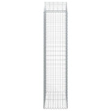 Arched Gabion Basket 100x50x200/220 cm Galvanised Iron 153440