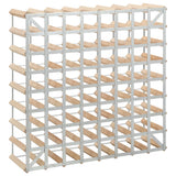 ZNTS Wine Rack for 72 Bottles Solid Pinewood 282471