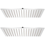 Rain Shower Head 2 pcs Stainless Steel 30x40 cm 275945