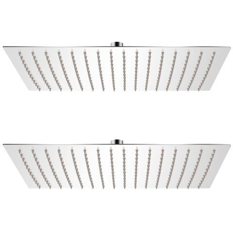 Rain Shower Head 2 pcs Stainless Steel 30x40 cm 275945