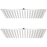 Rain Shower Head 2 pcs Stainless Steel 30x40 cm 275945