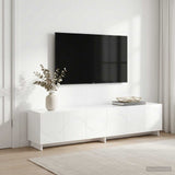 TV Stand 180 x 34.5 x 40 cm High Gloss White Engineered Wood 8011589