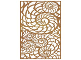 Garden Wall Decoration 105x55 cm Corten Steel Shell Design 824476