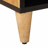 TV Cabinet with Shelf Natural 100 x 33 x 46 cm Solid Mango Wood 4018276