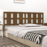 Bed Headboard Honey Brown 205.5x4x100 cm Solid Wood Pine 818013