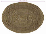 Area Rugs Black 180 cm Jute 42010754