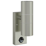 Outdoor Wall Lights 2 pcs Silver 7 x 10 x 22 cm Stainless steel 4005994