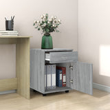 Rolling Cabinet Grey Sonoma 45x38x54 cm Engineered Wood 815964