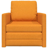 Sofa Bed Dark Yellow 74 x 77 x 81 cm Fabric 4106629