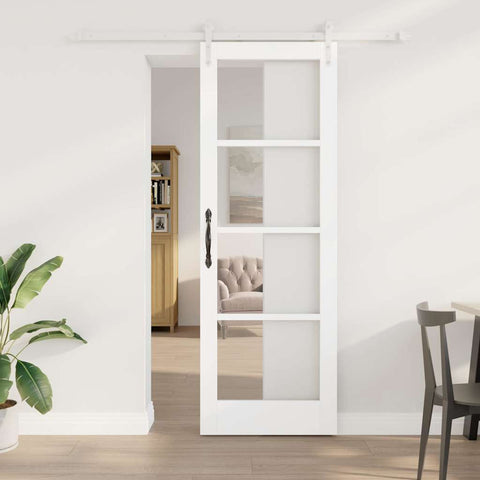 Sliding Door Manual White 73.5 x 211 cm Wood and metal 3332354