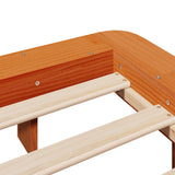 Bed Frame without Mattress Wax Brown 180x200 cm Super King Solid Wood Pine 3302266