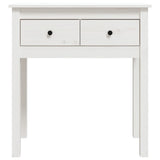 Console Table White 70x35x75 cm Solid Wood Pine 814610