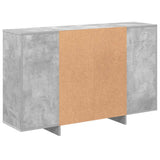 Sideboard Concrete Grey 120x30x75 cm Engineered Wood 809624