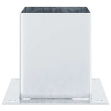 Post Bases Square 12 pcs Silver 101x101 mm Galvanised Steel 42000013