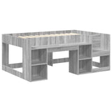 Kids'Bed Frame with Storage Grey Sonoma 80 x 160 cm 3422624