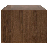 TV Cabinet with LED Lights Brown Oak 100X35.5x25 cm 860244