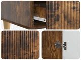 Sideboard Smoked Oak 66 x 34.5 x 95 cm Engineered Wood 894670