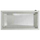Garden Planter with LED Silver 40 x 80 x 40 cm Stainless Steel 8008162