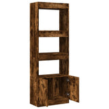 Highboard Smoked Oak 63x33x180 cm Engineered Wood 3309604