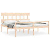 Senior Bed without Mattress 200x200 cm Solid Wood 3195436