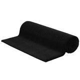 Door Mat Black 100x300 cm Tufted Coir 155582